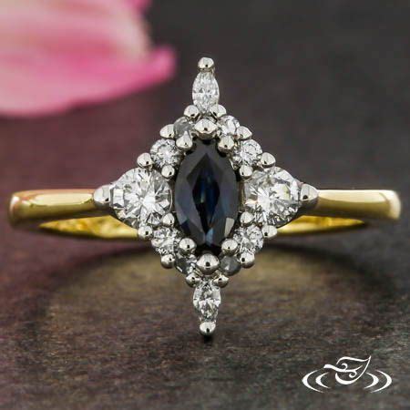 Vintage Inspired Marquise Diamond Ring