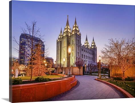 Salt Lake Temple Christmas At Temple Square Salt Lake City Utah Great Big Canvas