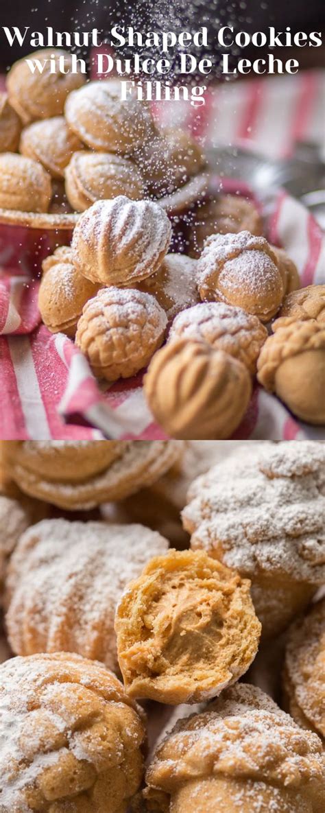 Oreshki Walnut Shaped Cookies With Dulce De Leche Christmas Food