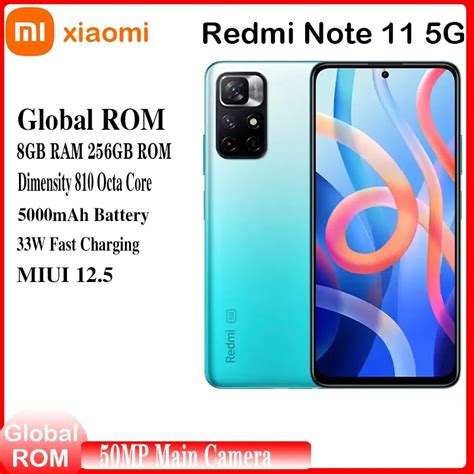 Global Rom Xiaomi Redmi Note 11 5g Smartphone Dimensity 810 4gb 8gb Ram