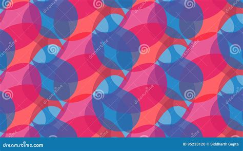 Red and Blue Abstract Shapes Pattern Stock Illustration - Illustration ...