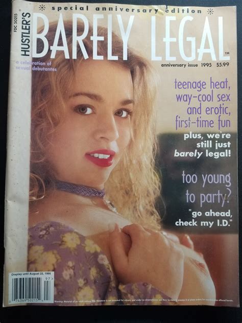 Barely Legal Anniversary Issue 1995 Adult Magazine Discreet Retail