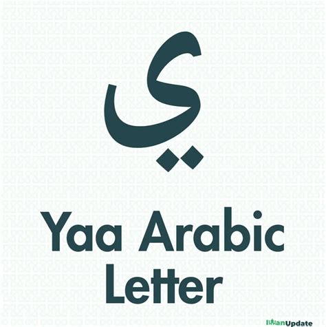 Ya In Arabic ي Arabic Letter Y Yaa A Complete Guide