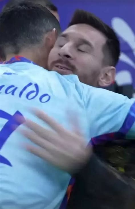 Lionel Messi puts Cristiano Ronaldo rivalry to one side in touching ...