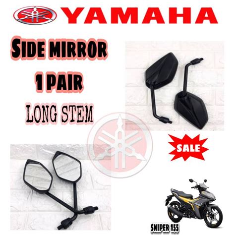 YAMAHA SNIPER 155 SIDE Mirror Motorcycle LONG STEM DAHON Stock Type