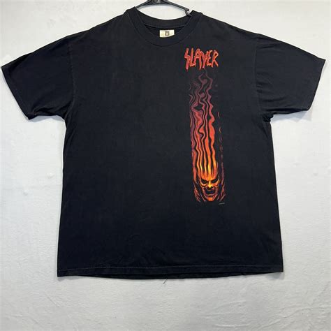 Vintage Slayer S Diabolus Tour T Shirt Mens Xl Blac Gem