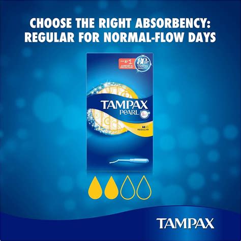 Tampax Pearl Super Tampons 18 Count - Smooth Applicator, Leak