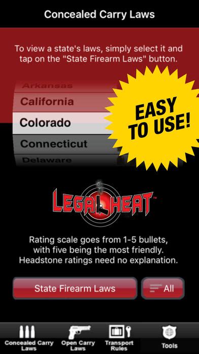 Ccw And Us Gun Laws Legal Heat Iphone App Store Apps