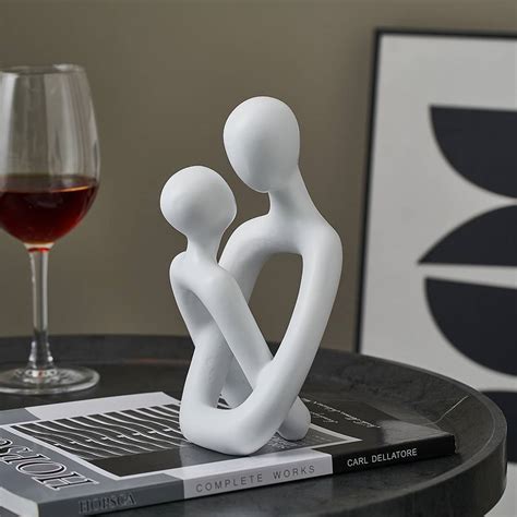 Cadeaux Amour Symboles Sculpture Blanche De Style Couple