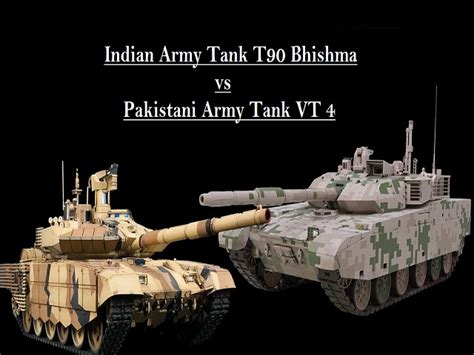 Difference Between Indian Army Tank T 90 Bhishma And Pakistani Army Vt