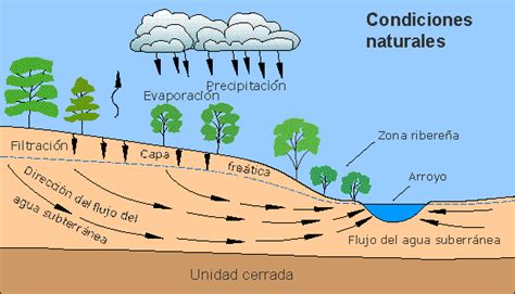 La Ciencia Del Agua Para Escuelas Flujo De Agua Subterráneadisminución