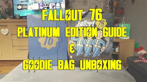 Fallout 76 Platinum Edition Guide And Goodie Bag Unboxing Youtube