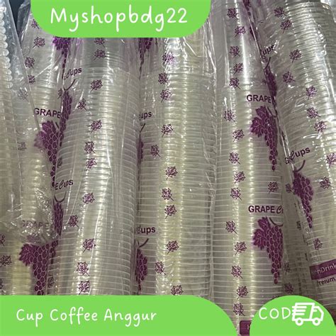 Jual Cup Coffee Plastik Gelas Plastik Isi 50 Pcs Shopee Indonesia