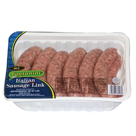 Fontanini Mild Italian Sausage Link 5 Lbs Sam S Club