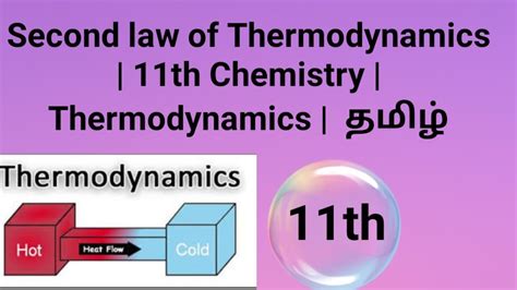 Second Law Of Thermodynamics 11th Chemistry Thermodynamics தமிழ் Youtube