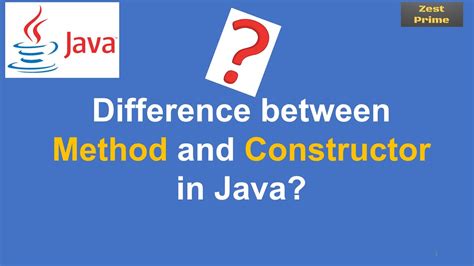 21 Java Tutorial Difference Between Constructor And Method In Java Zest