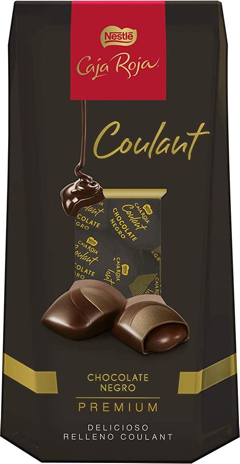 Nestlé Caja Roja Coulant Bombones De Chocolate Negro Premium Paquete