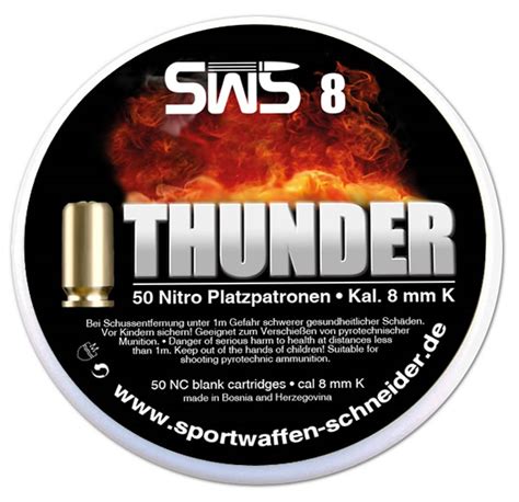 Platzpatronen Sws Thunder Kaliber Mm P A Nitro F R Pistole