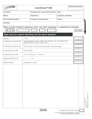 Fillable Online Coupling Type Tool Side Fax Email Print Pdffiller