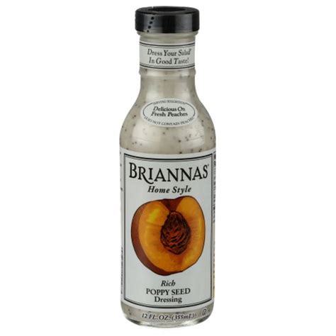 Briannas Poppy Seed Salad Dressing 12 Fl Oz