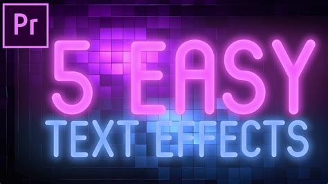 Title Effects In Adobe Premiere Pro Videohive After Effects Pro