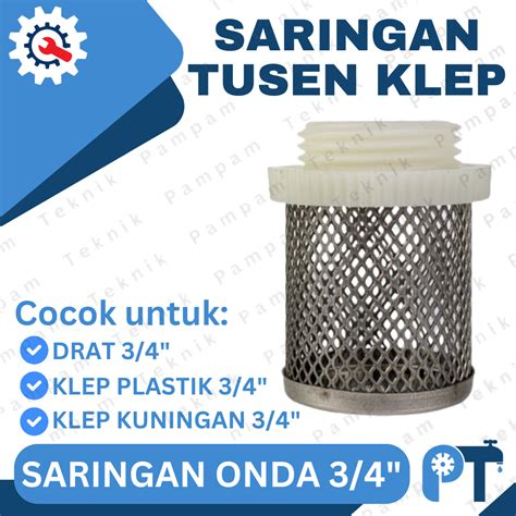 Jual SARINGAN TUSEN KLEP 3 4 INCH ONDA STAINLESS FILTER FOOT VALVE 3