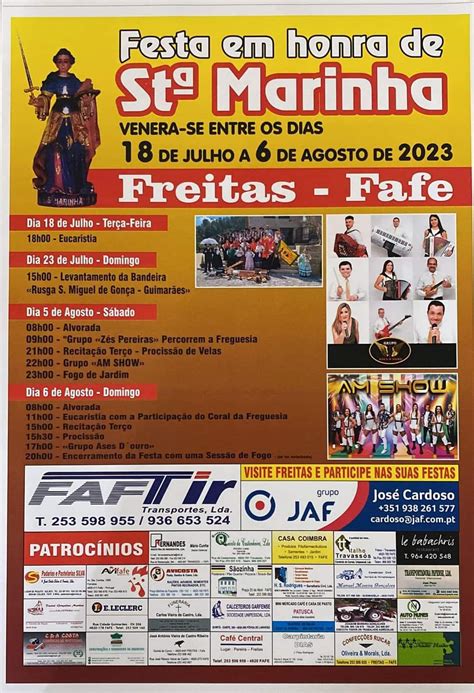 Festa Em Honra De Santa Marinha 2023 Freitas