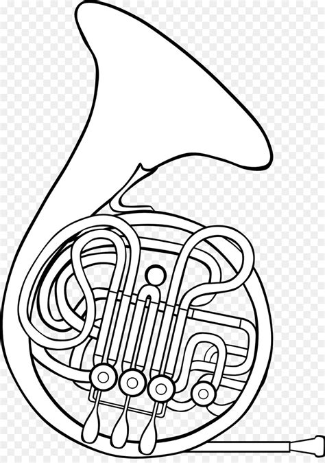 French Horn Coloring Page at GetColorings.com | Free printable ...