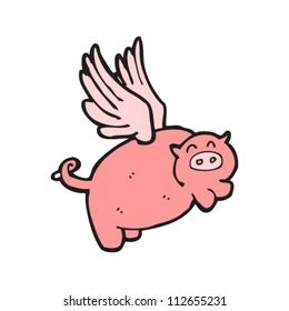 Flying Pig Cartoon Stock Vector (Royalty Free) 112655231 | Shutterstock