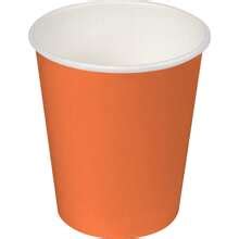 Algon Ensemble De Gobelets En Carton De Couleur Orange Cc