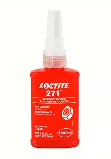 Loctite Threadlocker Red 271 50 Ml Bottle Aircraft Parts