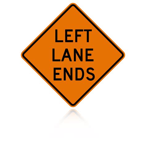 Ledlighting Solutions Mutcd W L Left Lane Ends