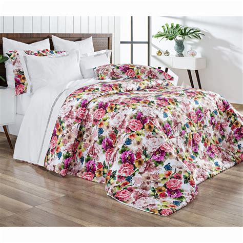 Dolce Vitta Duvet Capa De Edredom King Floral Colorido Polis