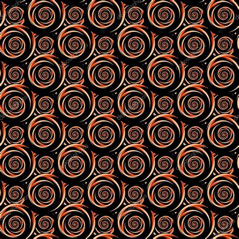 Padrão sem emenda espiral decorativo colorido de design Vetor de