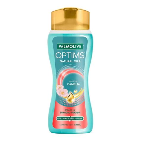 Shampoo Palmolive Optims 2 En 1 Aceite De Camelia 680 Ml Bodega