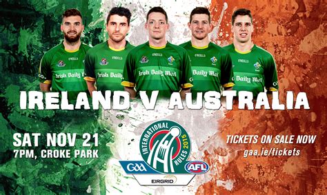 International Rules Ireland v Australia - Win Tickets | CLG Mhuineacháin