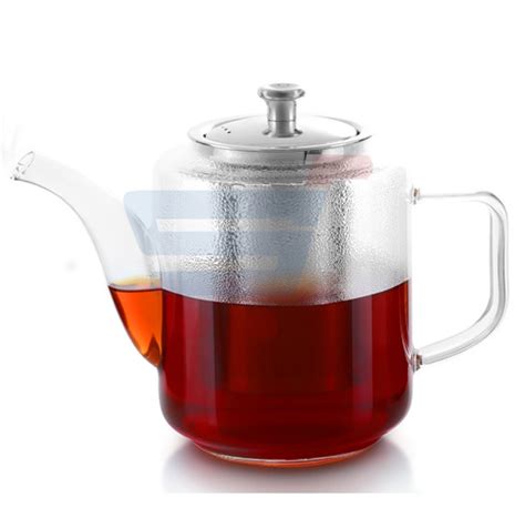 Buy Royalford Glass Tea Pot With Stainless Steel Strainer 960ML