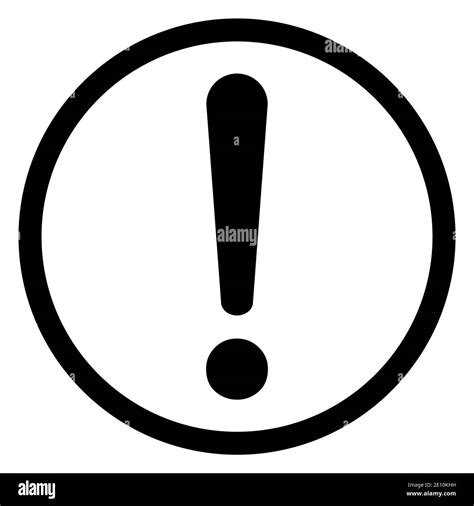 Exclamation Mark Flat Design Icon Vector Hazard Warning Attention Sign