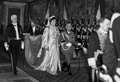 King Of Italy Victor Emmanuel Iii With His Wife Queen Helen The King