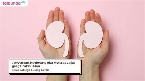 7 Kebiasaan Sepele Yang Bisa Merusak Ginjal Tanpa Disadari Salah