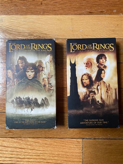 Lord Of The Rings Vhs Lot The Fellowship Of The Ring Two Towers Etsy