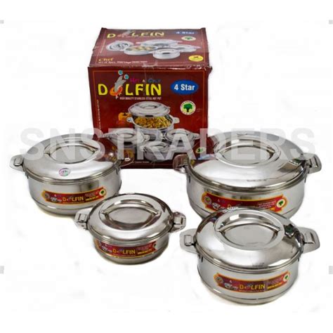 Dolfin Stainless Steel Hot Pots Piece Set SNS Traders