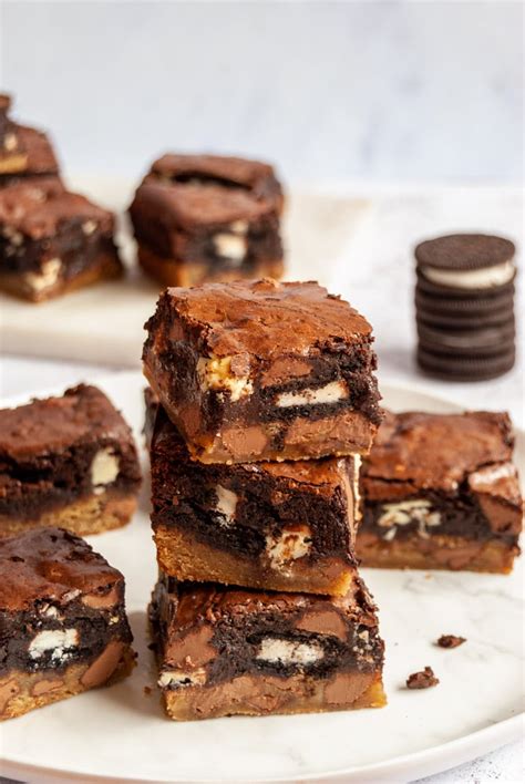 Oreo Cookie Dough Brownies Something Sweet Something Savoury