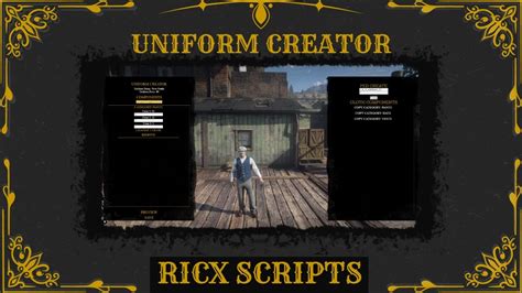 Redm Script Ricx Uniform Creator Redem Rp Reboot Rsg Qbr Qr Vorp