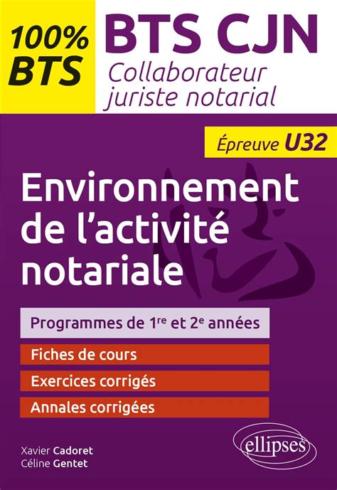 Amazon Fr BTS CJN Collaborateur Juriste Notarial Epreuve U32