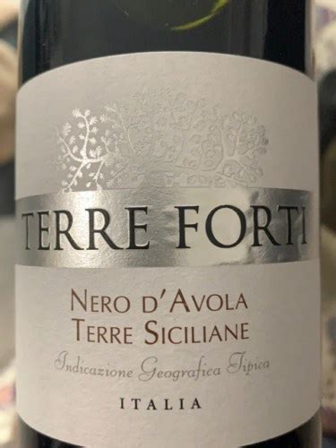 Terre Forti Terre Siciliane Nero D Avola Vivino