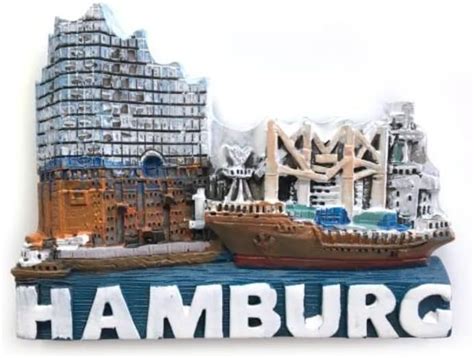 Amazon De Hamburg Elbphilharmonie Segelschiff Premium Magnet Aus Poly