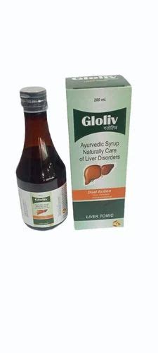 Gloliv Ayurvedic Liver Tonic Syrup Packaging Type Bottle Packaging