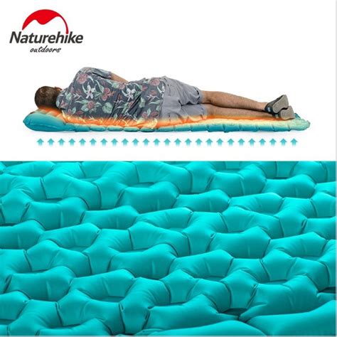 Naturehike Outdoor Inflatable Cushion Sleeping Bag Mat Fast Filling Air