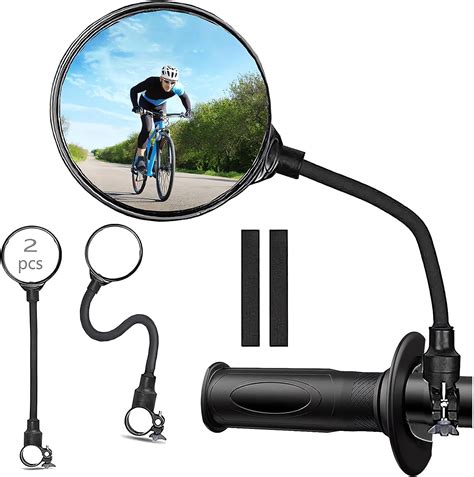 Pcs Bike Mirror Bicycle Mirror Handlebar Mount Adjustable Rotatable